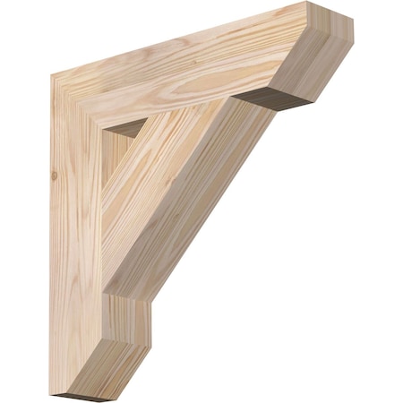 Traditional Slat Smooth Bracket, Douglas Fir, 3 1/2W X 16D X 16H